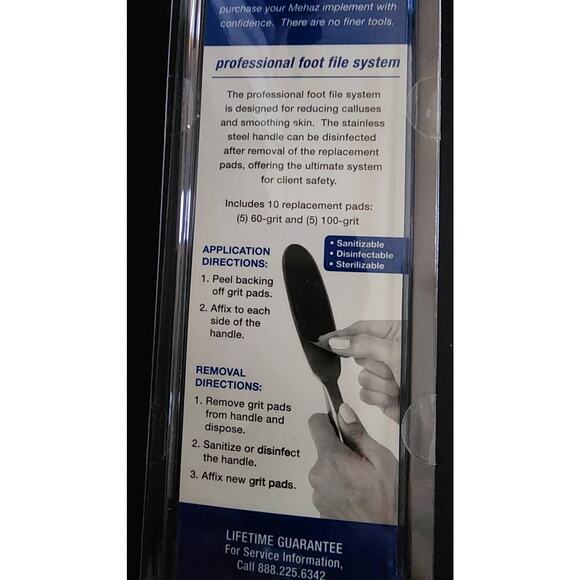 Mehaz Professional Elite Stainless Steel Foot File System Kit  Brand New - Picture 5 of 8